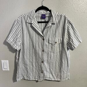 NWOT Backcountry Cotton Short Sleeve Button Up Shirt Size Large